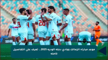 موعد مباراة الزمالك ووادي دجلة الودية 2025.. تعرف على التفاصيل كاملة
